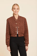 Faux Suede Braided Crop Jacket