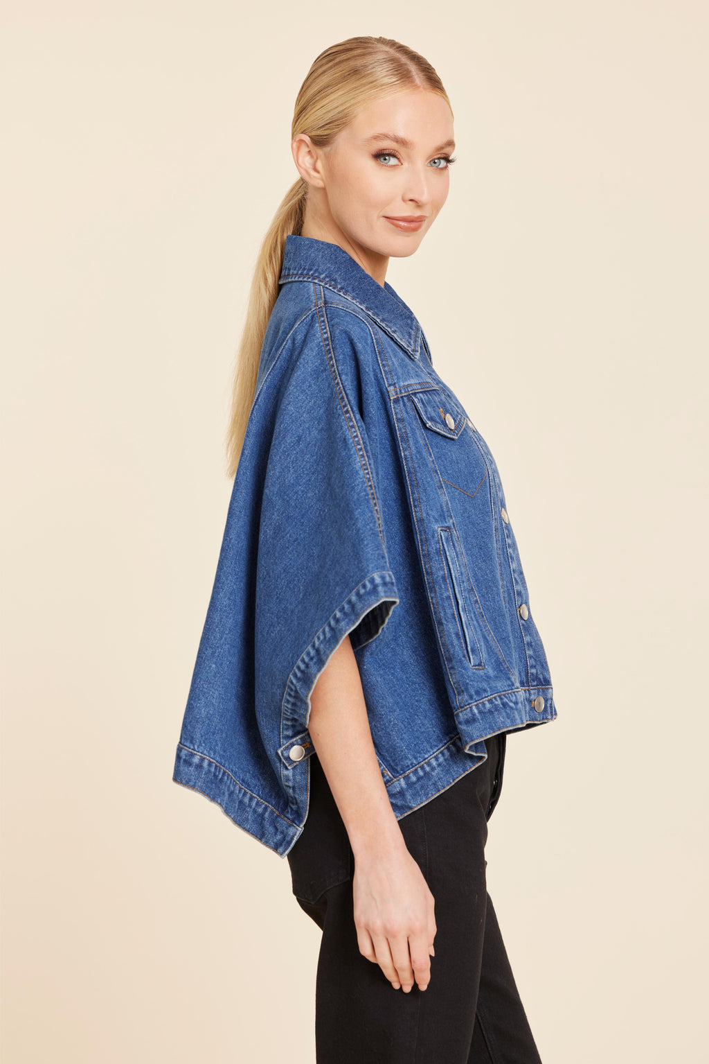 Denim Jacket Cape