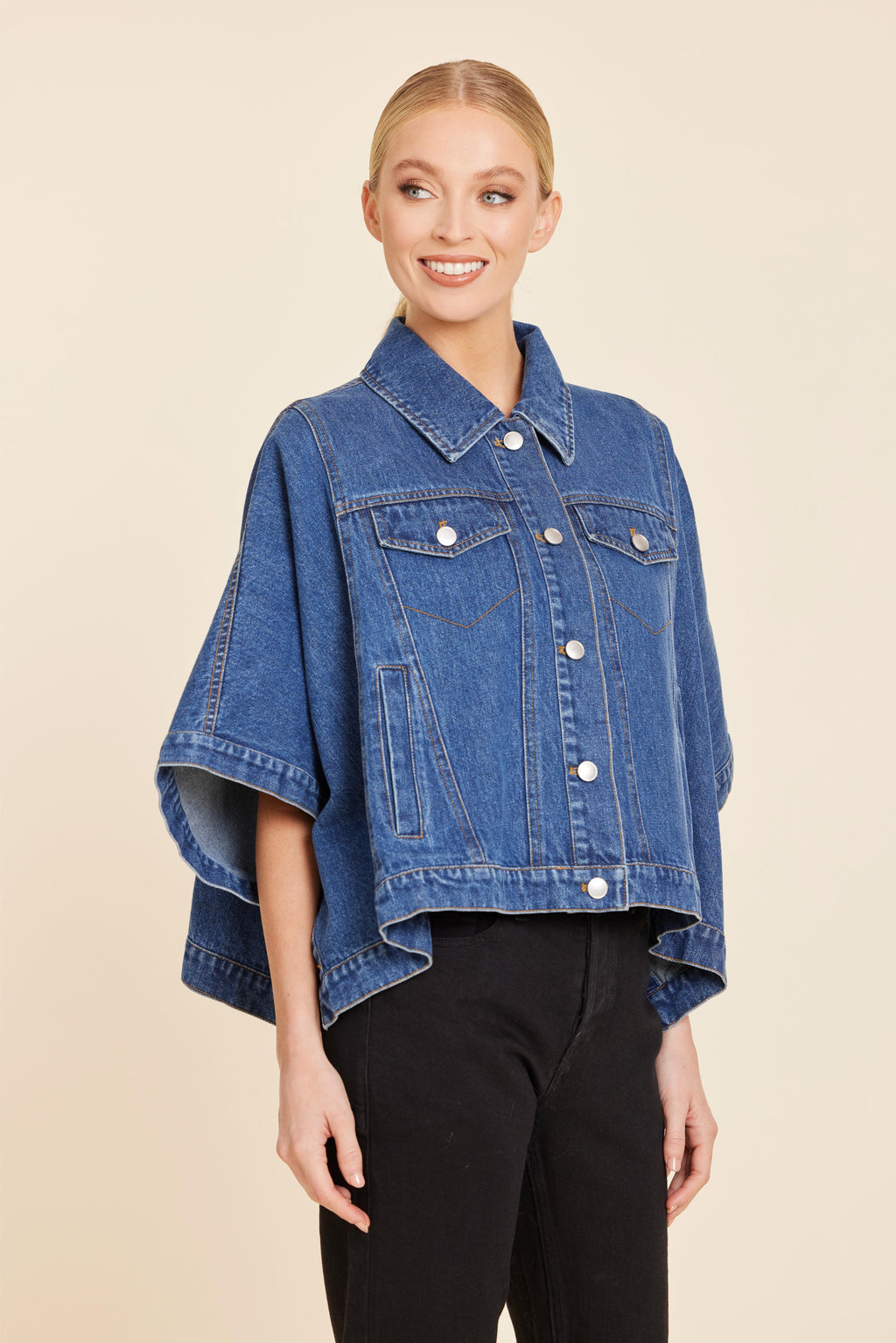 Denim Jacket Cape