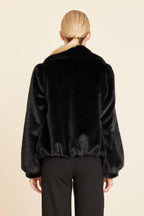 Faux Fur Zip Up Jacket