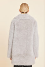 Faux Fur Embellished Coat
