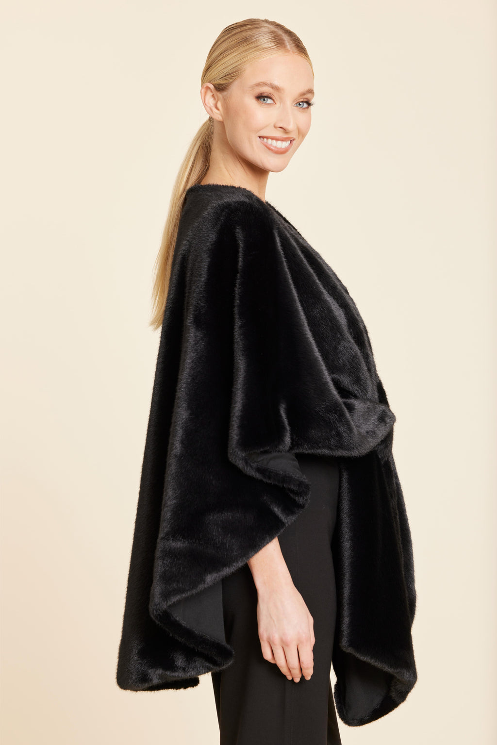 Faux Fur Cape