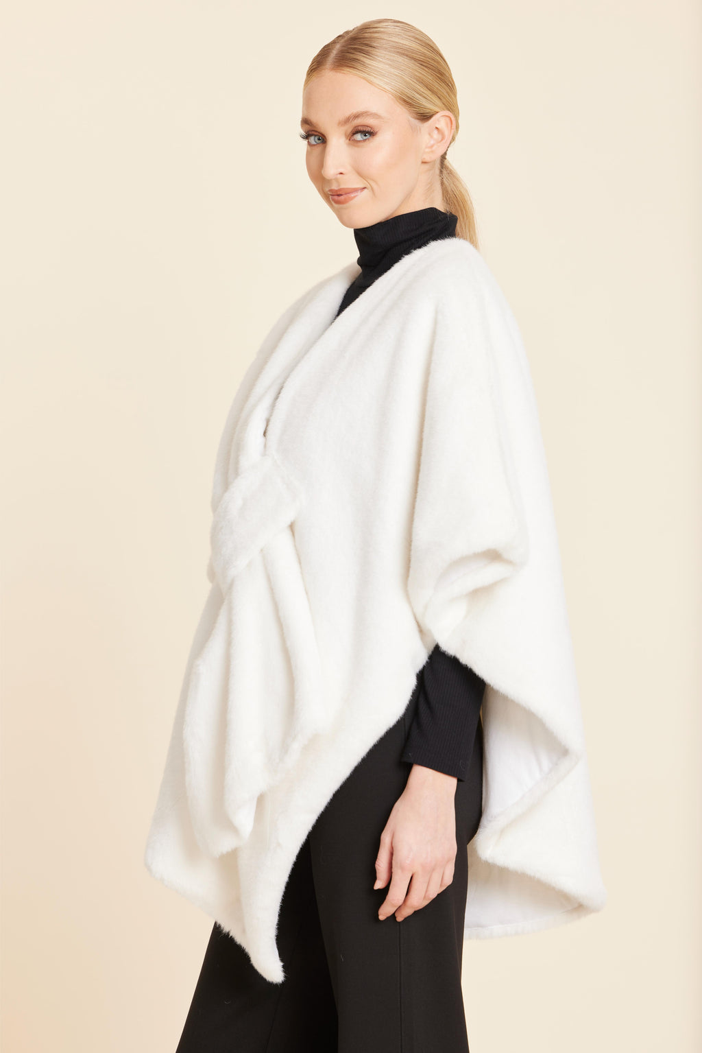 Faux Fur Cape