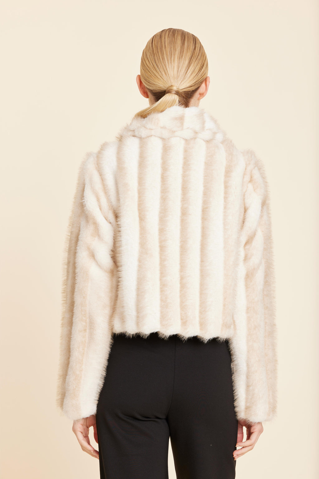 Faux Fur Zip-Up Jacket