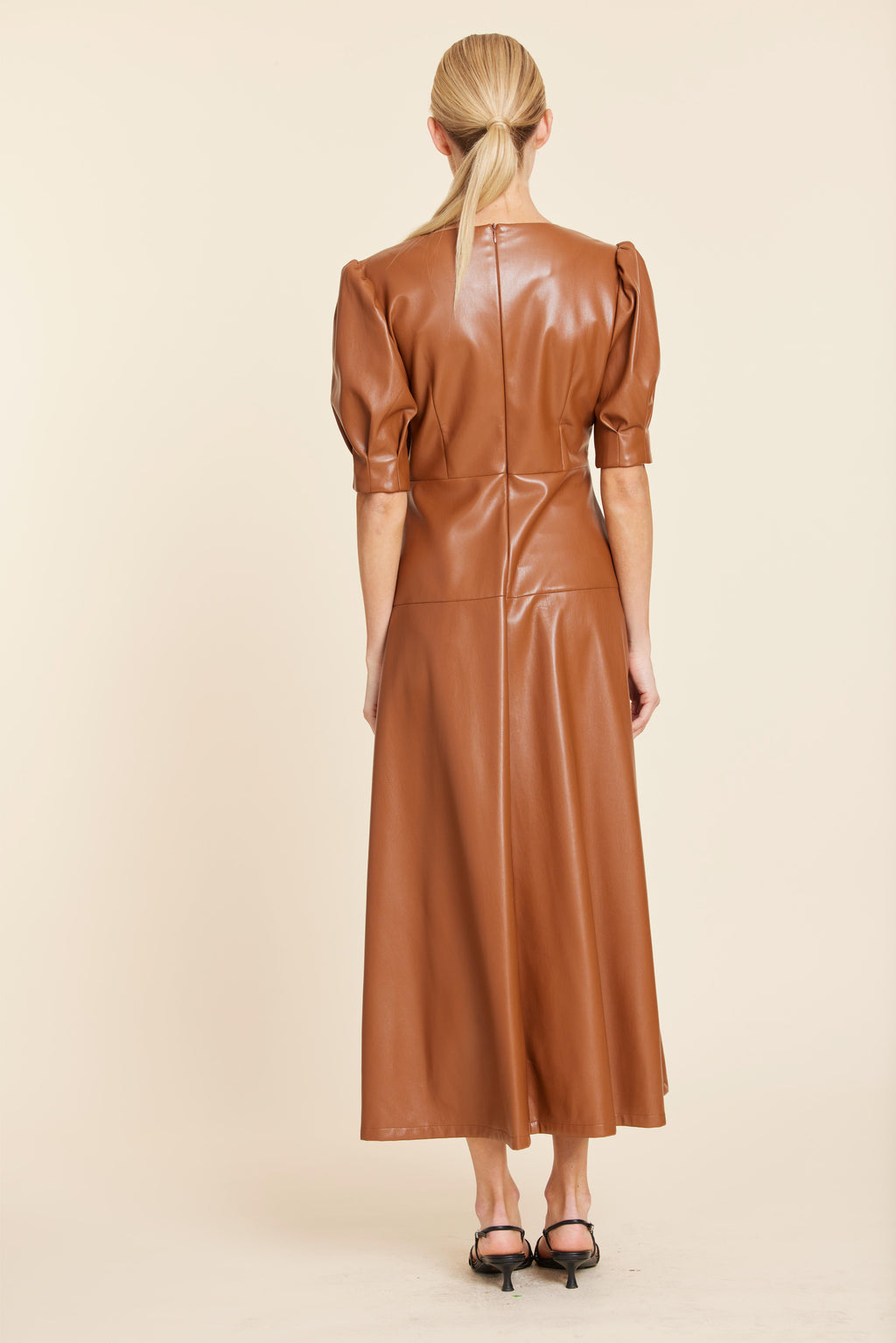 Faux Leather Maxi Dress
