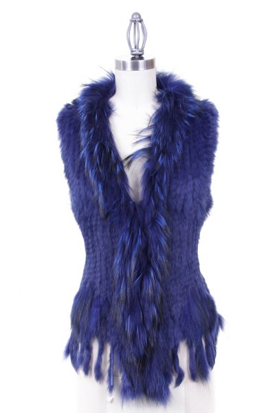 Natural Knitted Fur Vest