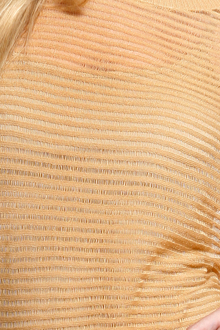 Knit Blouse Camel, Dolce Cabo