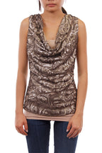 Sequin Cowl Neck Top