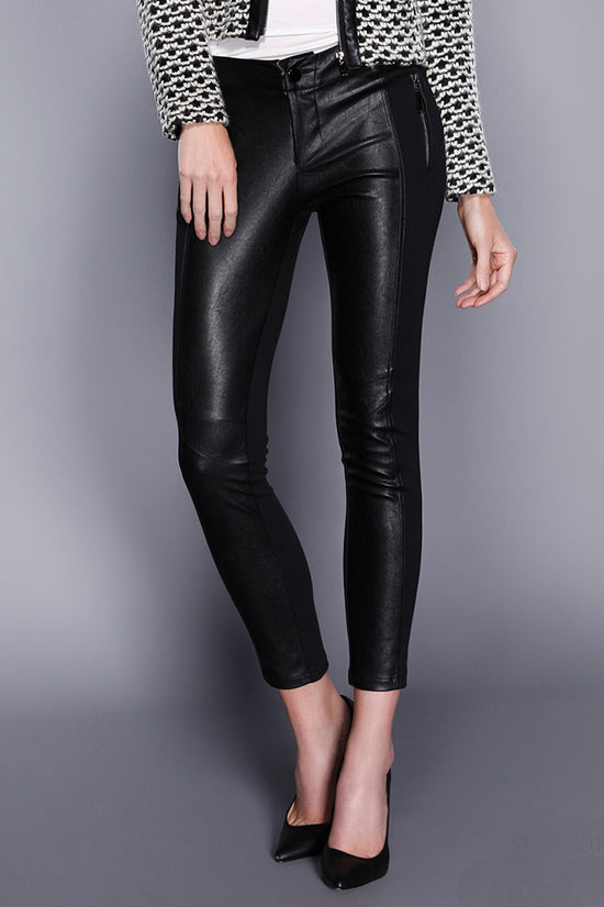 Vegan Leather Pants Black