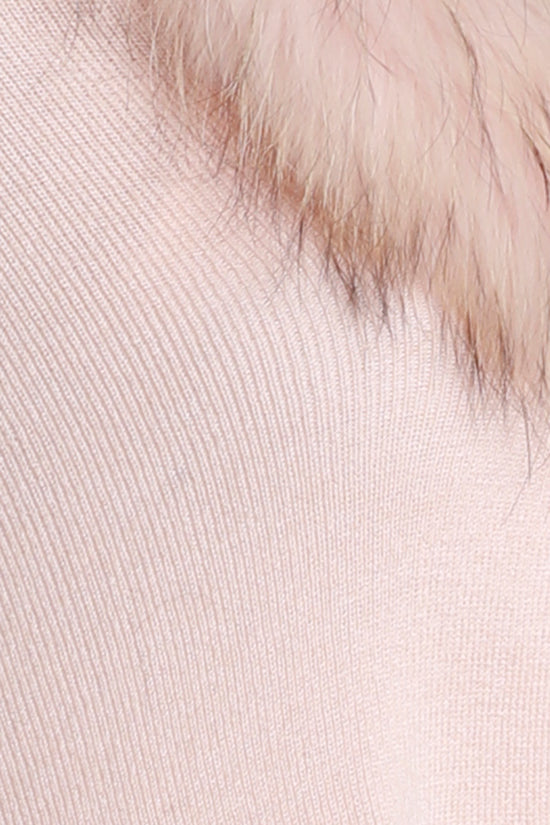Raccoon Fur Cape Blush, Dolce Cabo