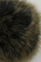 Fox Fur Keychain, Real Fur, Pom Pom, Black, Dolce Cabo