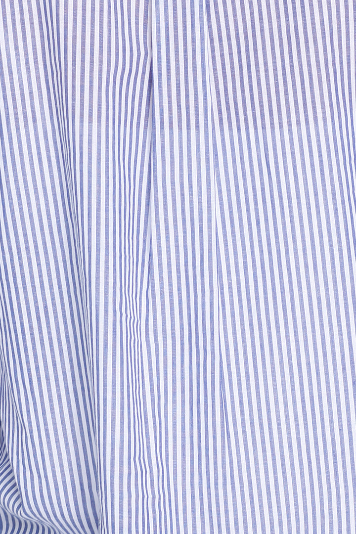 Striped Button Down Shirt, Blue, Dolce Cabo