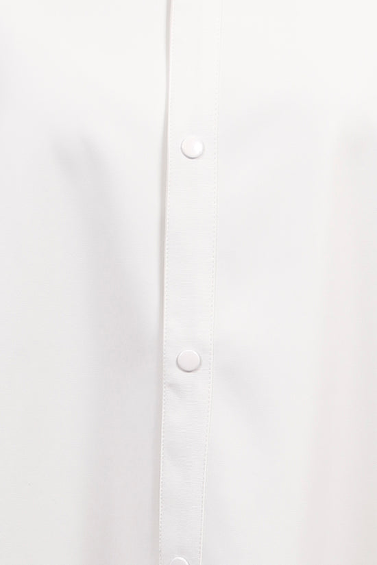 Load image into Gallery viewer, Faux Leather Button Down White Top, Dolce Cabo
