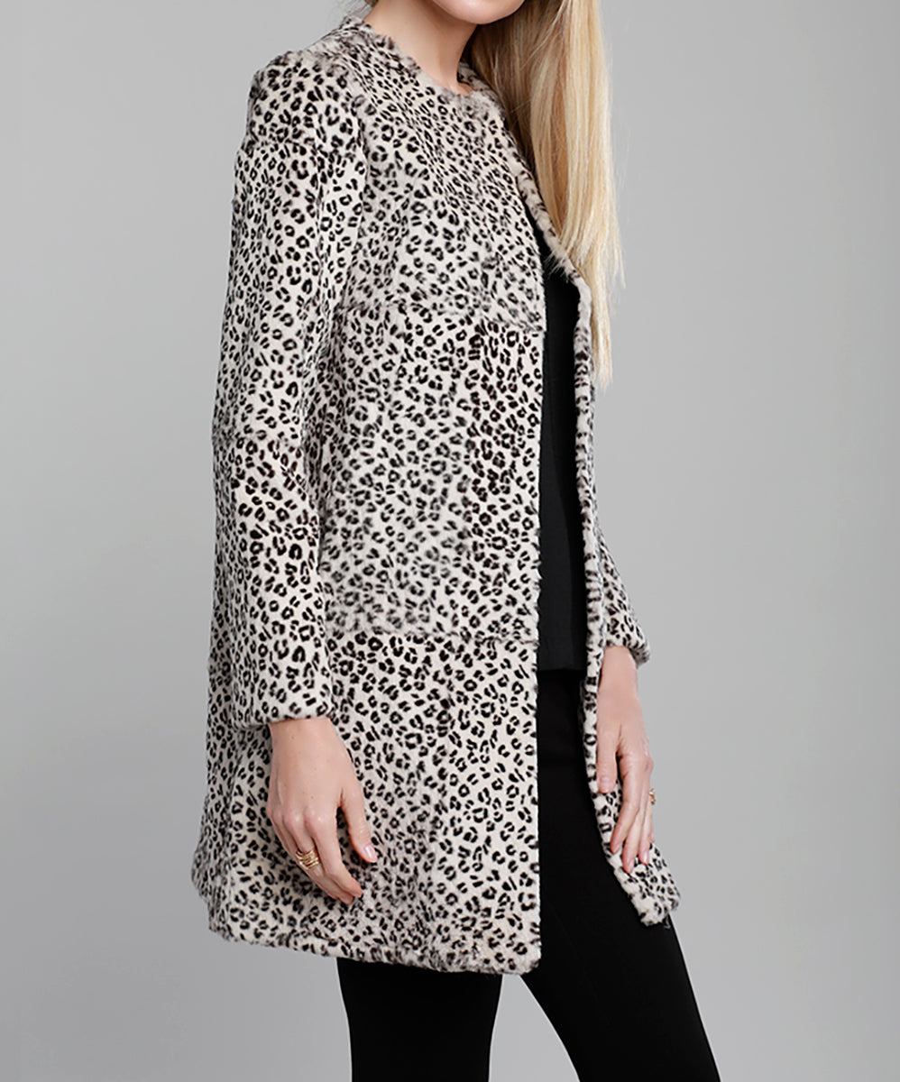 Leopard Rabbit Fur Coat