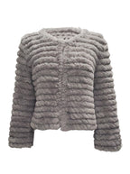faux fur cropped jacket