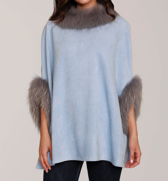 Load image into Gallery viewer, Faux Suede Poncho
