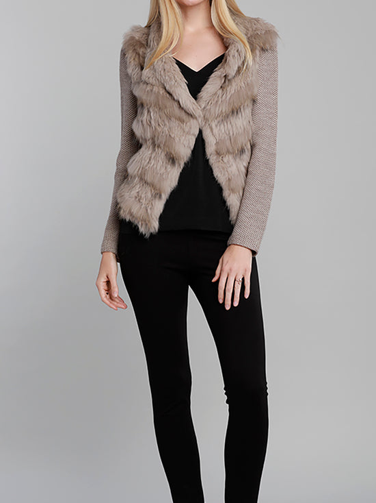 Knitted Fur Jacket