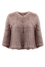 Natural Rabbit Fur Cape