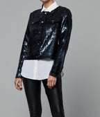 Sequin Denim Jacket