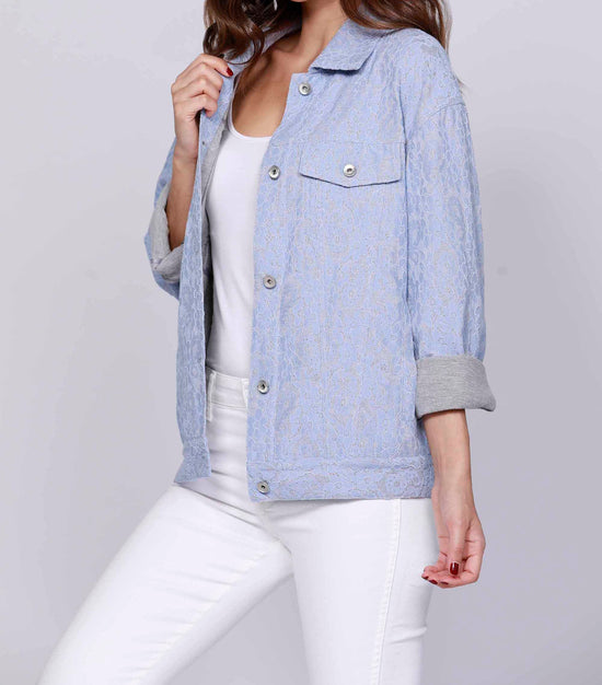 Lace Denim Jacket