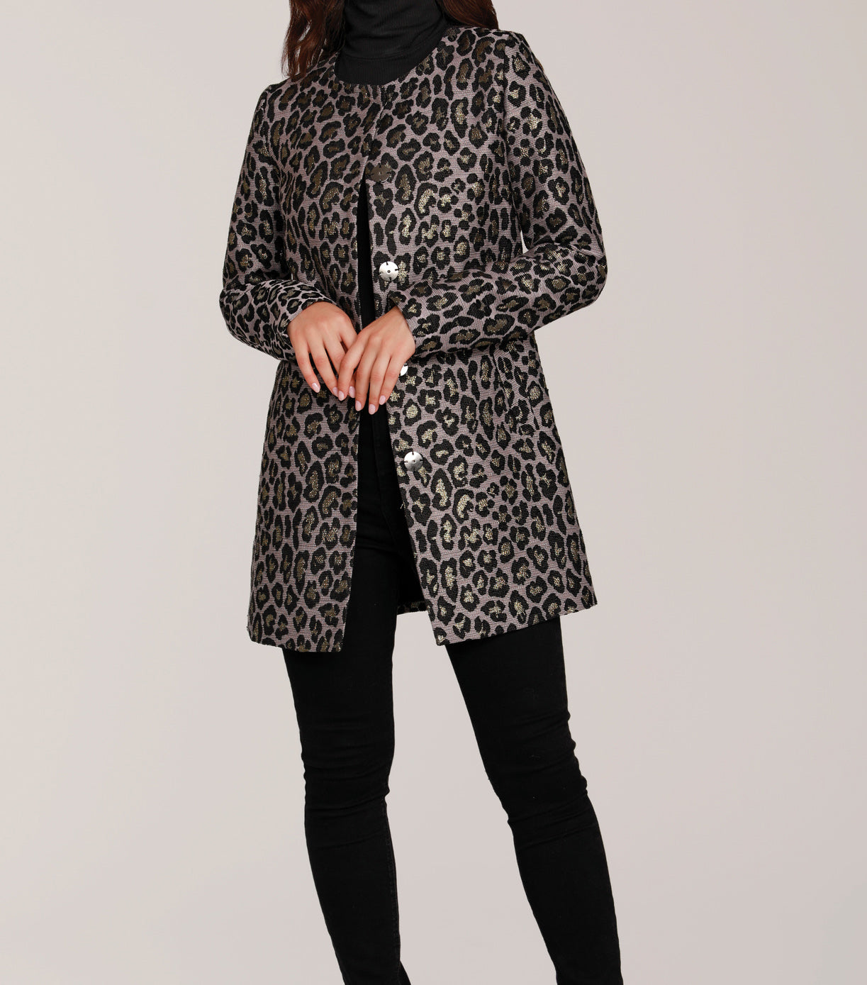 Load image into Gallery viewer, Metallic Leopard Jacket
