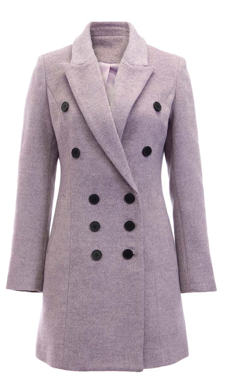 Double-Breasted Wool Coat