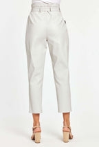 Faux Leather Paper Bag Pants