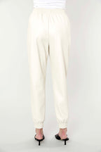Faux Leather Joggers
