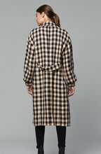 Plaid Trench Coat