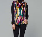 Multicolor Faux Fur Vest
