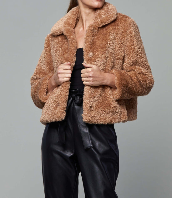 Load image into Gallery viewer, Faux Fur Short Teddy Jacket
