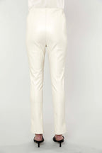 Faux Leather Split Hem Leggings